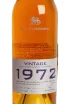 Этикетка A de Fussigny Vintage in wooden box 1972 0.7 л