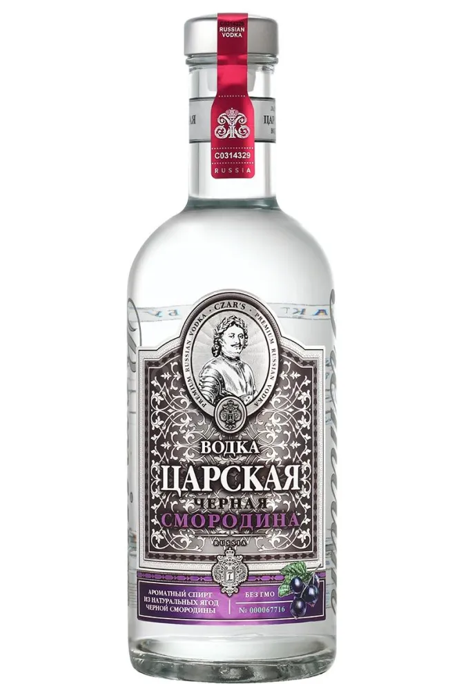 Водка Царская Оригинальная Черная Смородина  0.5 л