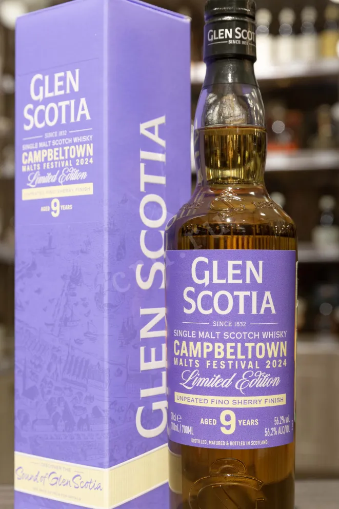 В магазине Крю Профи Glen Scotia Fino Sherry Cask Finish 9 year old gift box 0.7 л