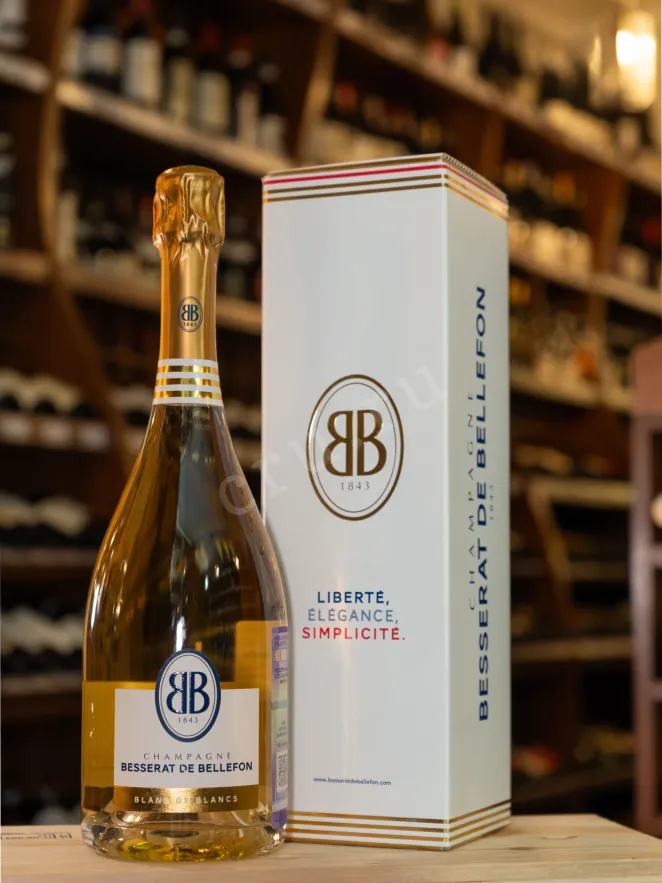 В магазине Крю Профи Besserat de Bellefon Blanc de Blancs in gift box 2017 0.75 л