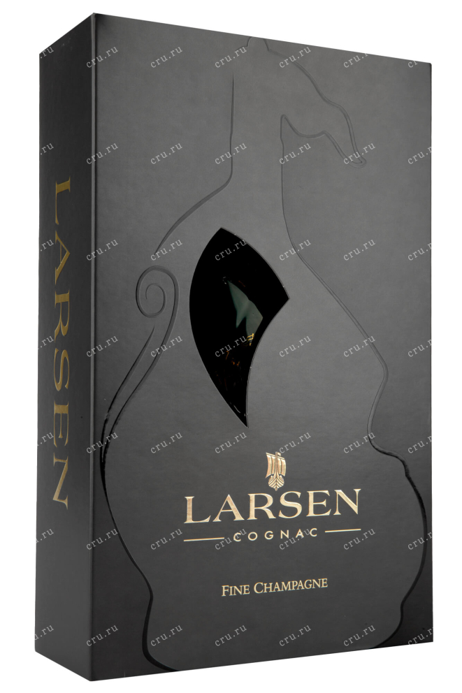 Подарочная коробка Larsen Cognac Viking Ship Ocean Green 0.7 л