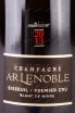 Этикетка AR Lenoble Blanc de Noirs Bisseuil Premier Cru Brut Millesime gift box 2013 0.75 л