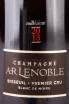 Этикетка AR Lenoble Blanc de Noirs Bisseuil Premier Cru Brut Millesime gift box 2013 0.75 л