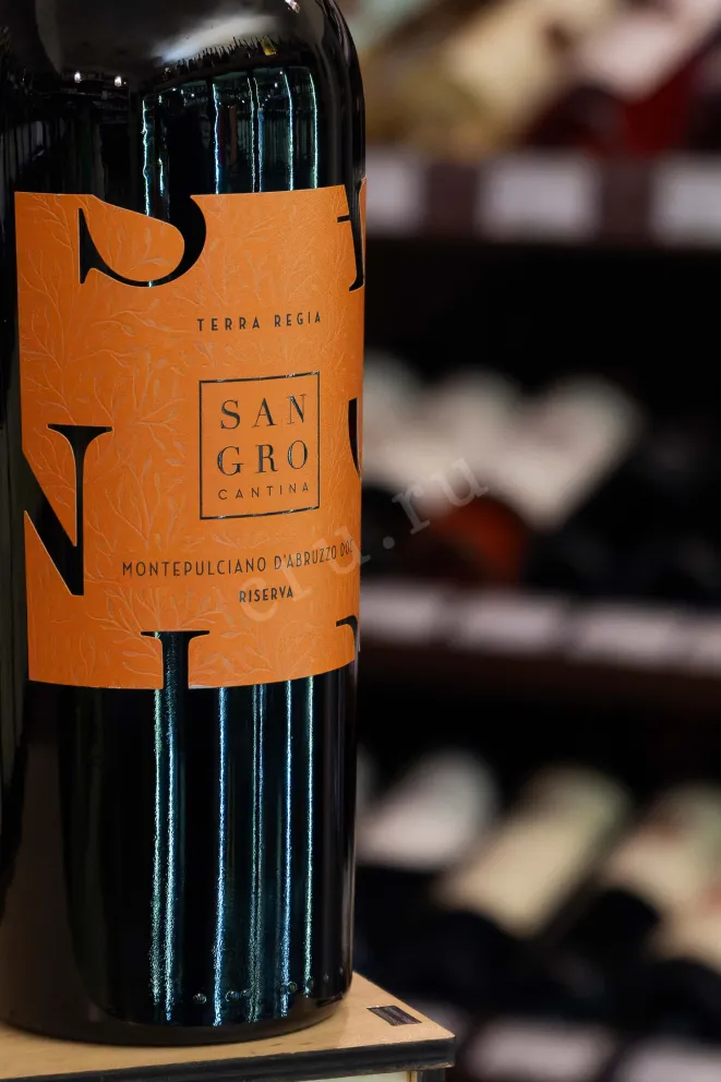 В магазине Крю Профи Cantina Sangro Terra Regia Montepulciano D'Abruzzo Riserva DOC 2022 0.75 л