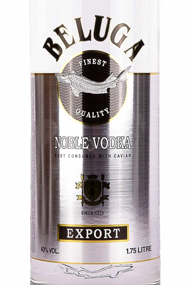 Этикетка Beluga Noble 1.75 л