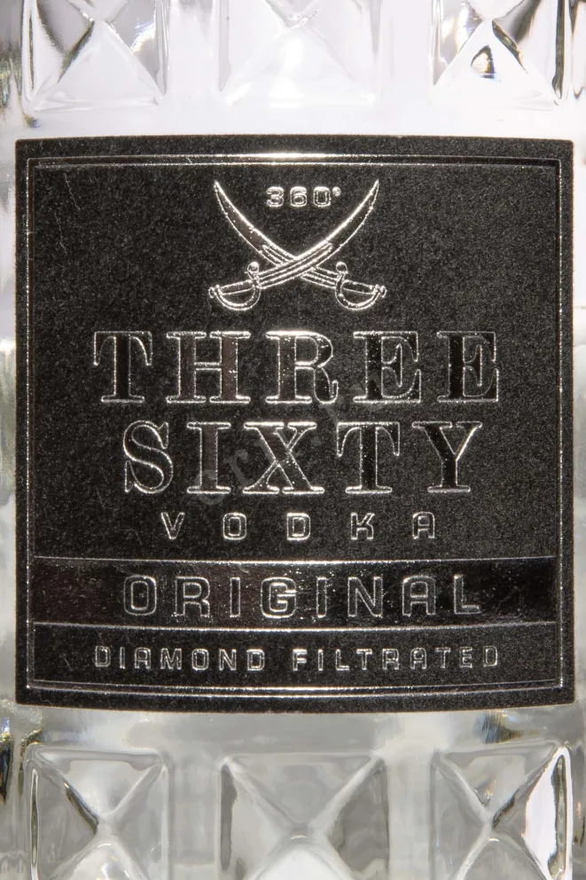 Этикетка Three Sixty Original 0.7 л