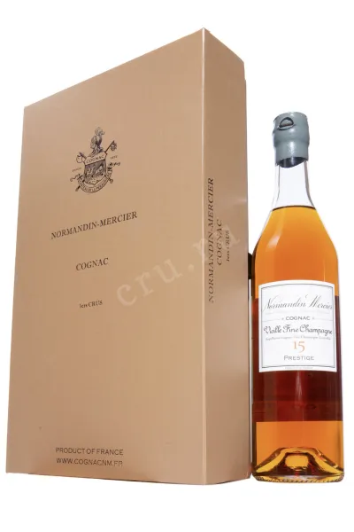 Коньяк Normandin-Mercier Prestige Vielle Fine Champagne in gift box with 2 glasses  0.7 л