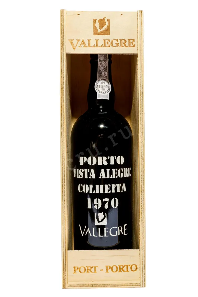 В деревянной коробке Porto Vista Alegre Colheita in Wooden Box 1970 0.75 л