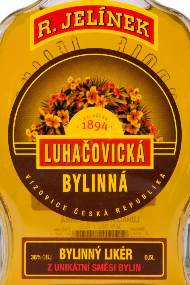 Этикетка ликера Рудольф Елинек Луговичка 0.5 л