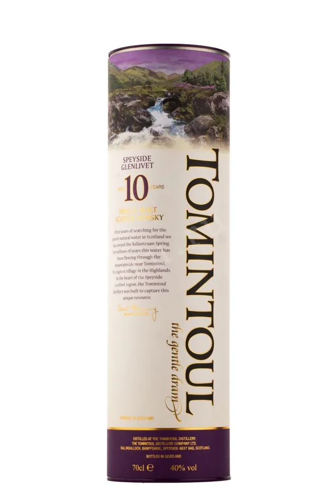 Виски Tomintoul Speyside Glenlivet 10 years  0.7 л