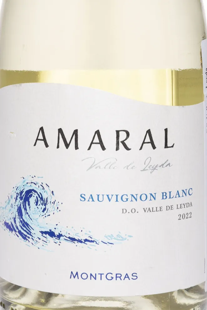 Этикетка Montgras Amaral Sauvignon Blanc Valle De Leyda DO 2022 0.75 л