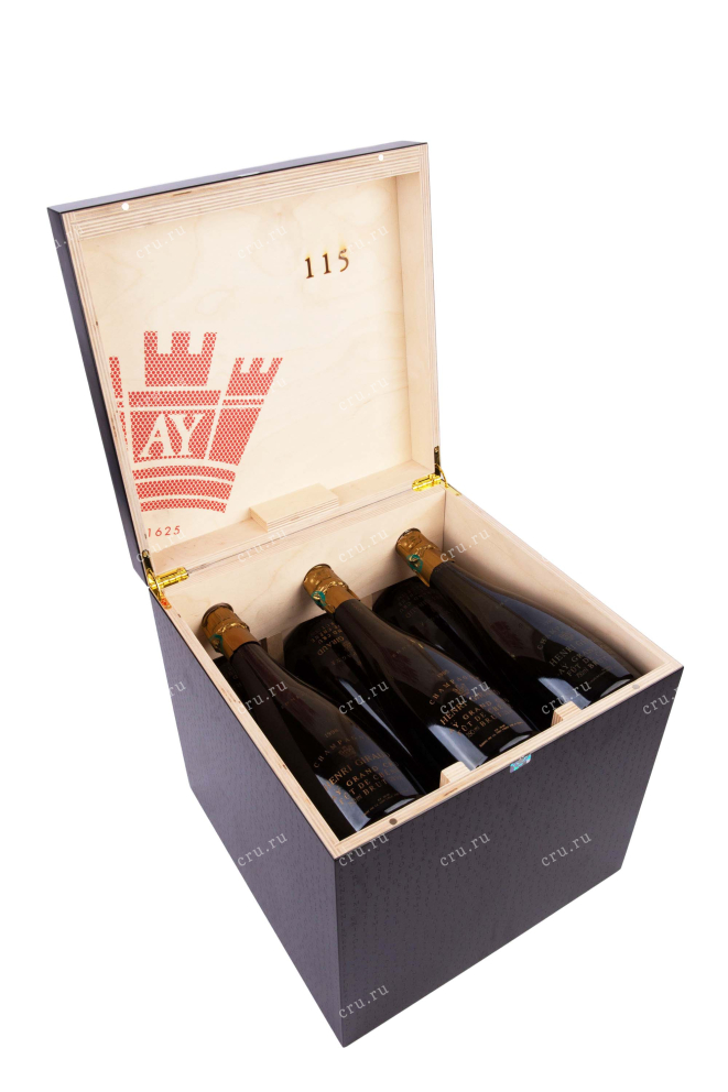 В деревянной коробке Henri Giraud Enneade Collection Set of 9 bottles in wooden box 1990-2000 0.75 л