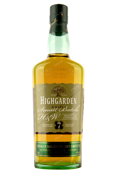 Виски Highgarden 7 years  0.5 л