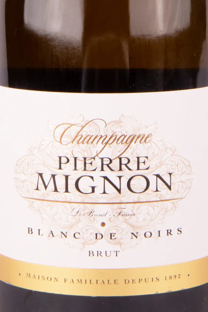 Этикетка игристого вина Пьер Миньон Блан де Нуар 0.75