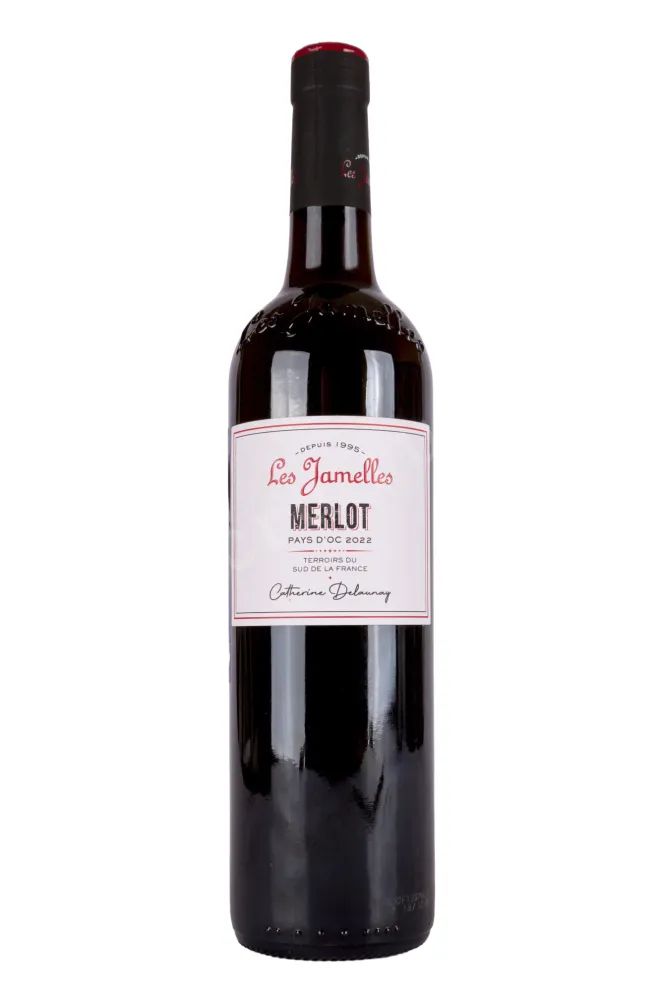 Вино Les Jamelles Merlot 2023 0.75 л