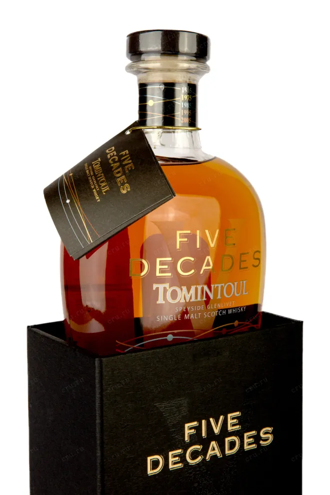 В подарочной коробке Tomintoul Five Decades 0.7 л