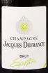 Этикетка Jacques Defrance Brut Exception 2014 0.75 л