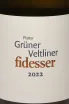Этикетка Fidesser Gruner Veltliner 2022 0.75 л