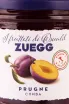 Этикетка Zuegg Prugne 0.33 л