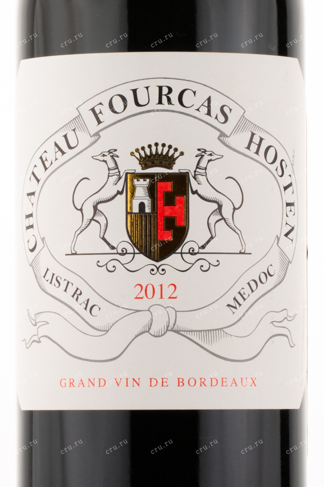Этикетка вина Chateau Fourcas Borie Listrac-Medoc 2012 0.75 л
