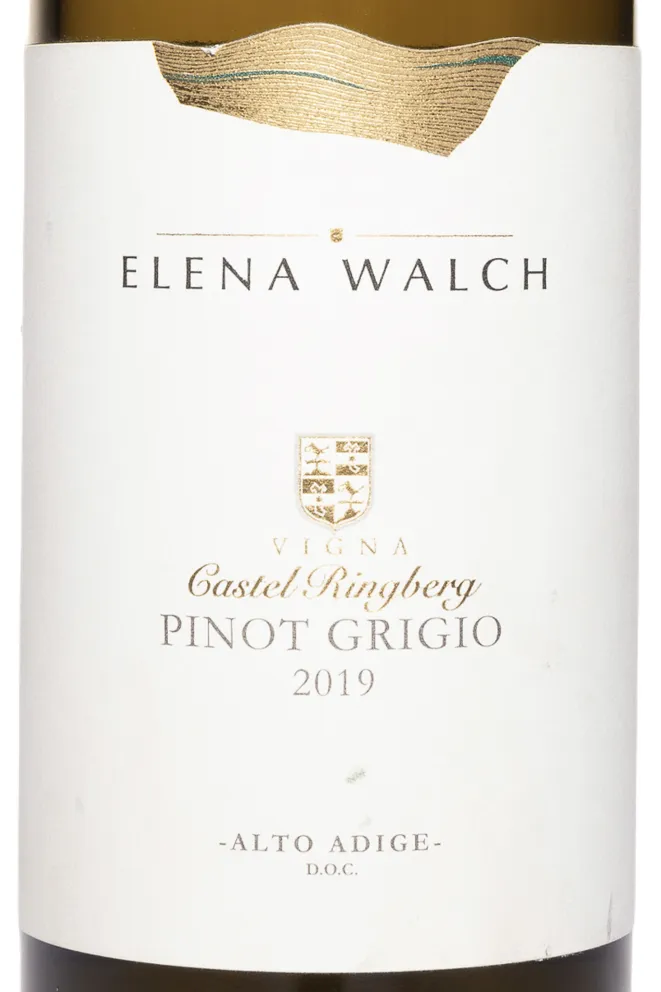 Этикетка Elena Walch Pinot Grigio Castel Ringberg DOC 2019 0.75 л