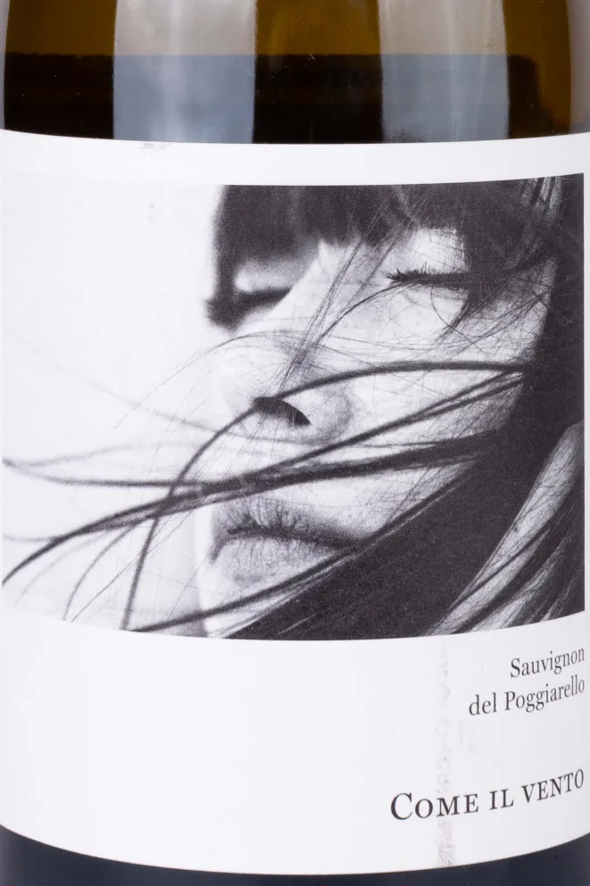 Этикетка Sauvignon Il Poggiarello Come il Vento 2022 0.75 л