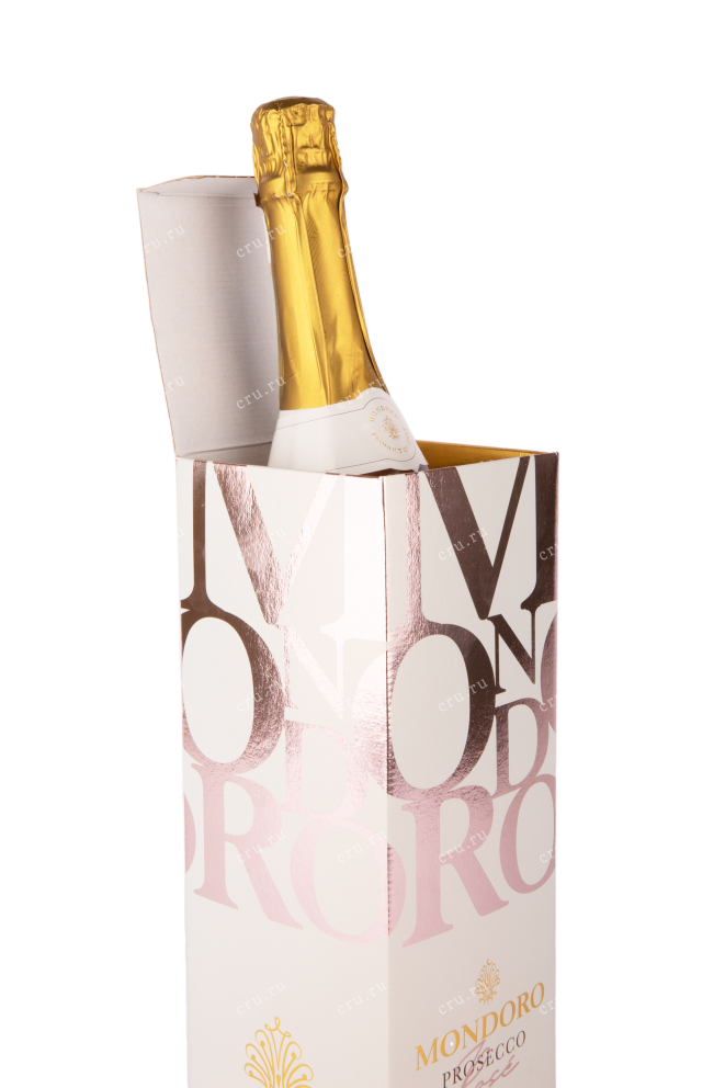 Игристое вино Мондоро Просекко Розе в подарочной упаковке 2020 0.75