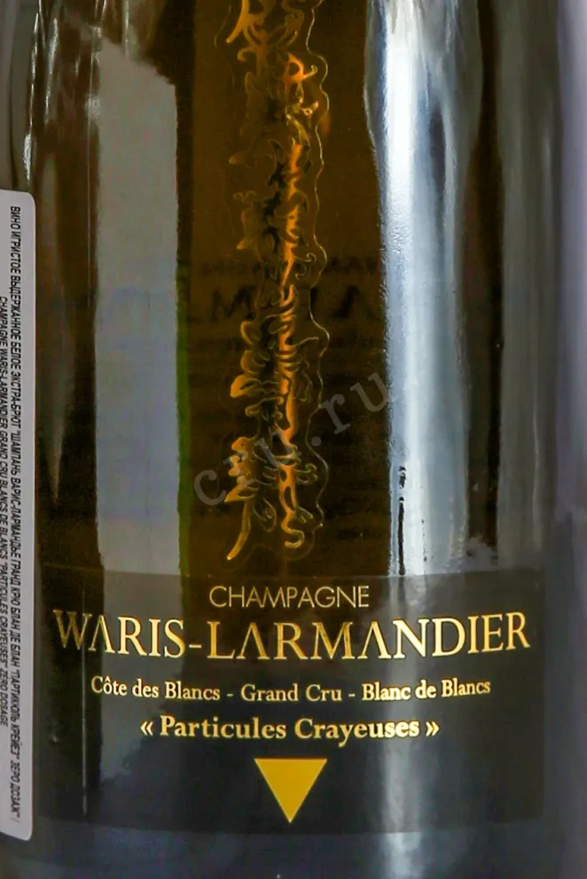 Этикетка Waris-Larmandier Grand Cru Blanc de Blancs Particules Crayeuses Zero Dosage 2019 0.75 л