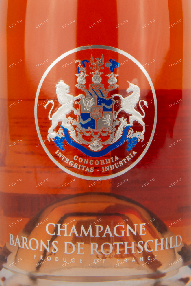 Этикетка шампанского Барон де Ротшильд Розе 1,5