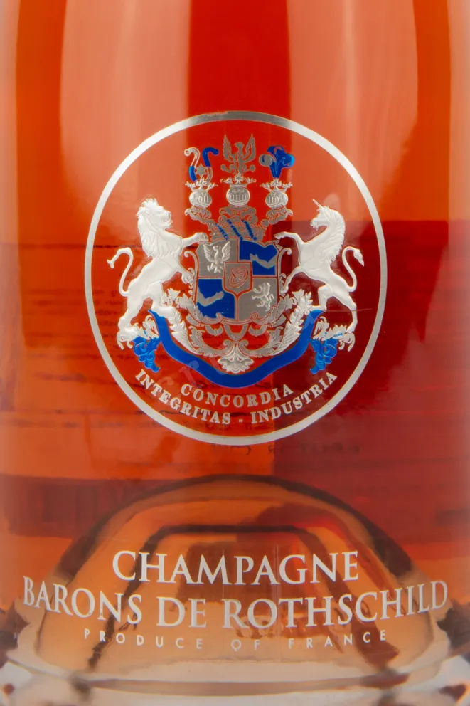 Этикетка шампанского Барон де Ротшильд Розе 1,5