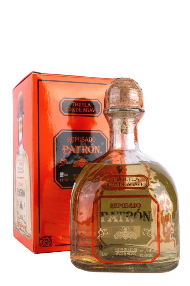 Текила Patron Reposado gift box  1 л