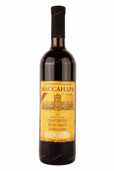 Портвейн Массандра Красный Ливадия 2014 0.75 л