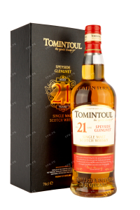Виски Tomintoul Speycide Glenlivet 21 years in gift box  0.7 л