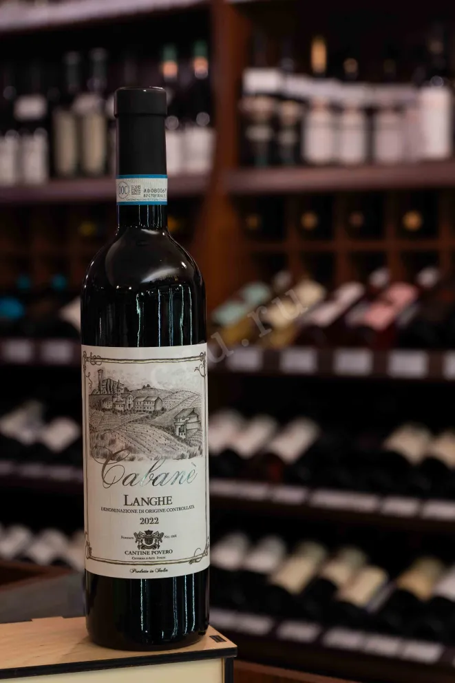 В магазине Крю Профи Cantine Povero Cabane Langhe DOC 2022 0.75 л