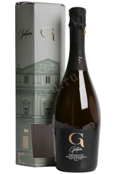 Игристое вино Gaetano Prosecco Extra Dry DOC in gift box 2024 0.75 л