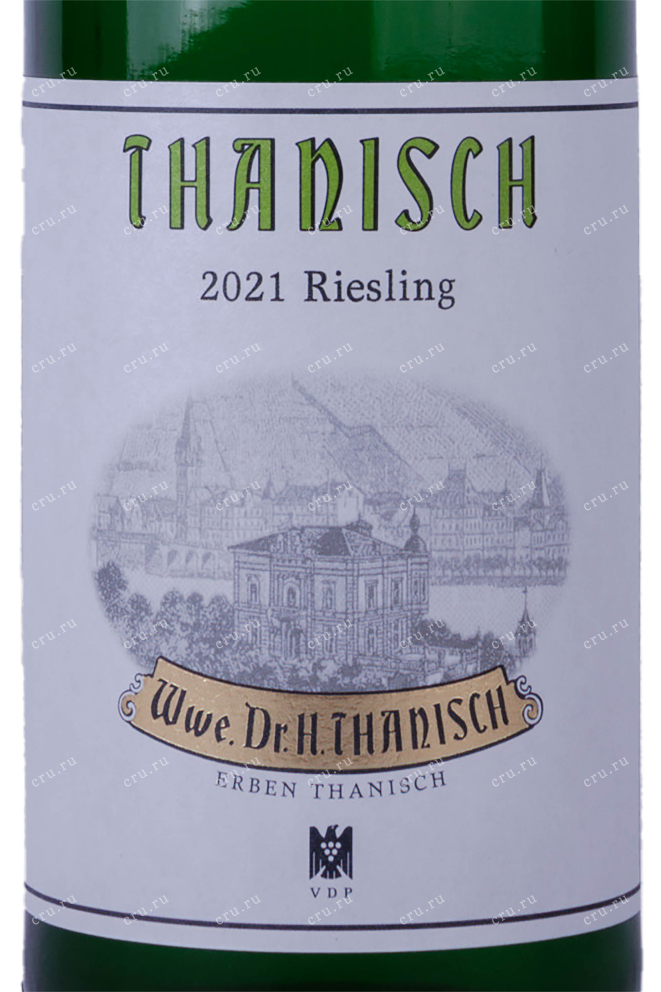 Этикетка Thanisch Riesling 2021 0.75 л