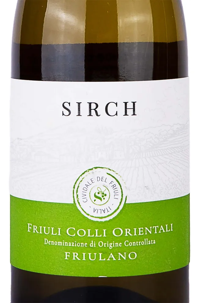 Этикетка Sirch Friulano 2022 0.75 л