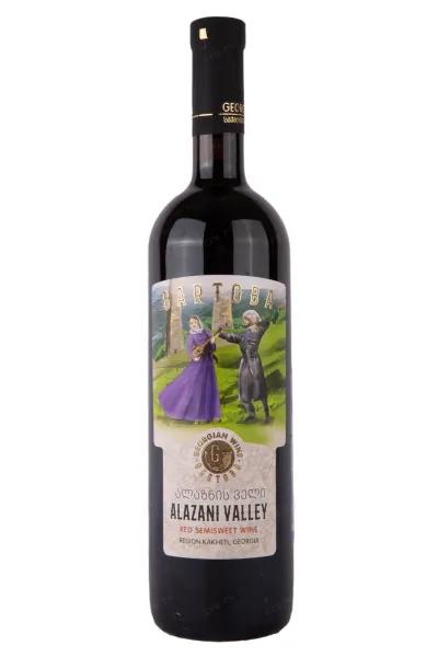 Вино Gartoba Alazani Valley Red Semi-Sweet 2017 0.75 л
