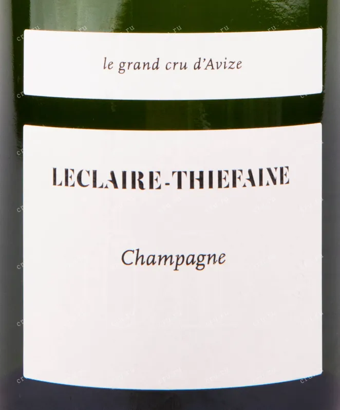Этикетка игристого вина Leclaire-Thiefaine Le Grande Cru d'Avize 01-Apolline Extra Brut 0.75 л