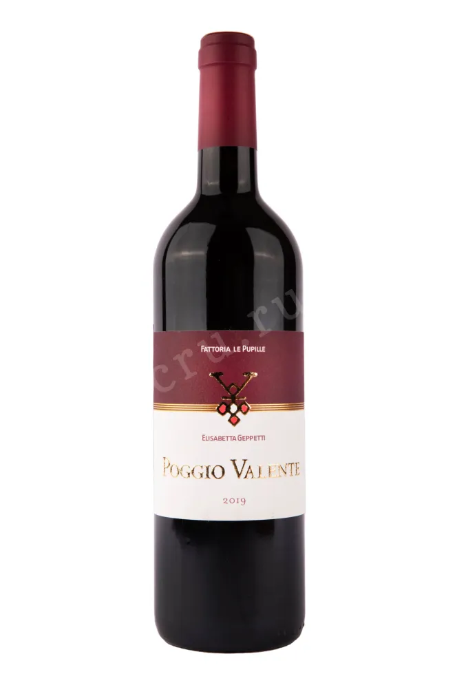 Вино Fattoria Le Pupille Poggio Valente Rosso Toscana IGT 2019 0.75 л