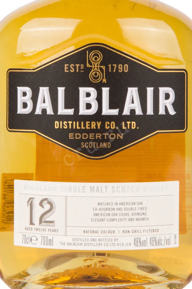 Виски Balblair 12 Years Old in gift box  0.7 л
