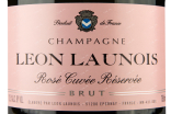 Этикетка Leon Launois Cuvee Reserve Brut Rose 0.75 л