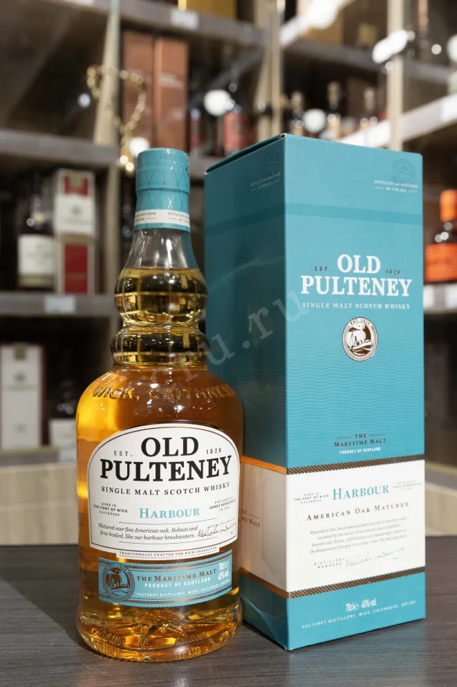 В магазине Крю Профи Old Pulteney Harbour American Oak Matured in gift box 0.7 л