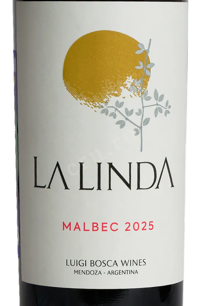 Этикетка La Linda Malbec 2025 0.75 л