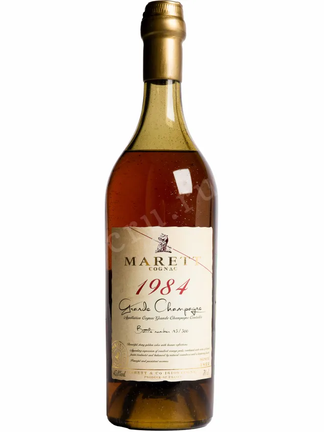 Бутылка Marett Grande Champagne 1984 0.7 л
