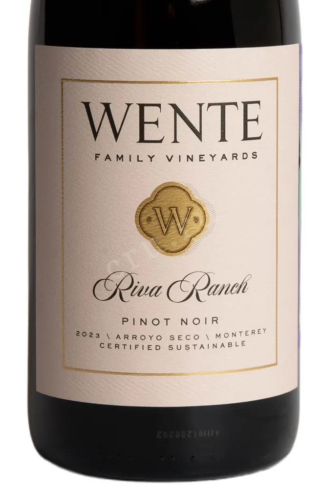 Этикетка Wente Riva Ranch Pinot Noir 2018 0.75 л