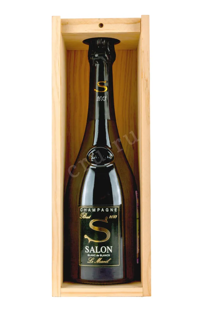 В деревянной коробке Salon Le Mesnil Blanc de Blancs in wooden box 0.75 л