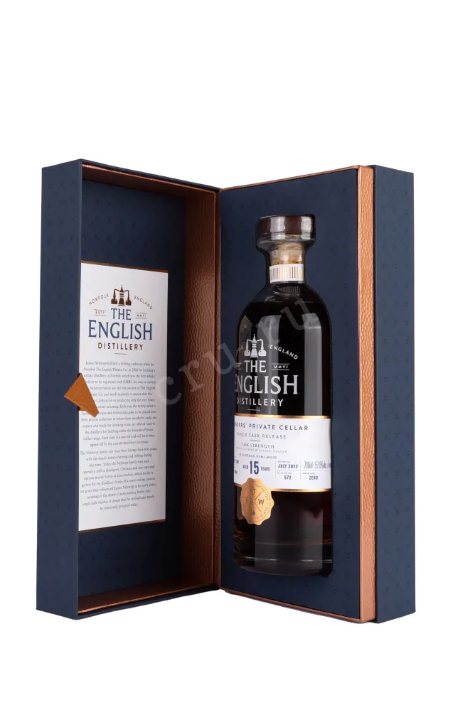 В подарочной коробке English Founders Private Cellar Single Cask Release 15 years 2007 0.7 л