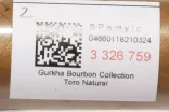 Контрэтикетка Gurkha Bourbon Collection Toro Natural