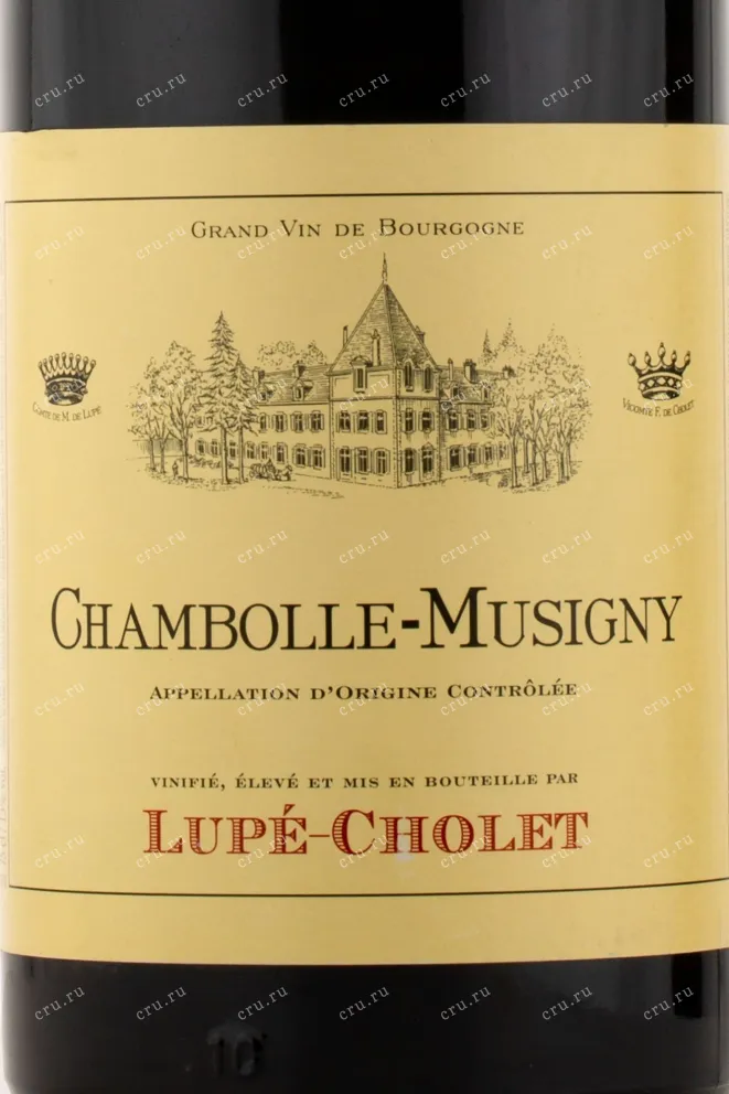 Этикетка вина Lupe Cholet Chambolle-Musigny 2011 0.75 л